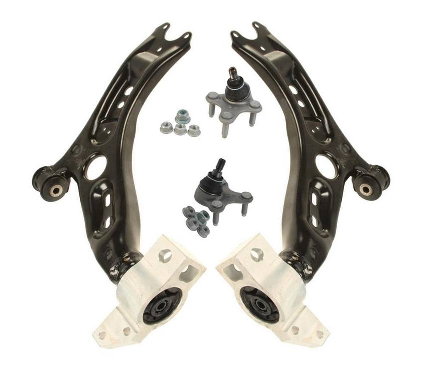 Audi VW Suspension Control Arm Kit - Front (Driver and Passenger Side) 1K0407366C - Lemfoerder 3089319KIT